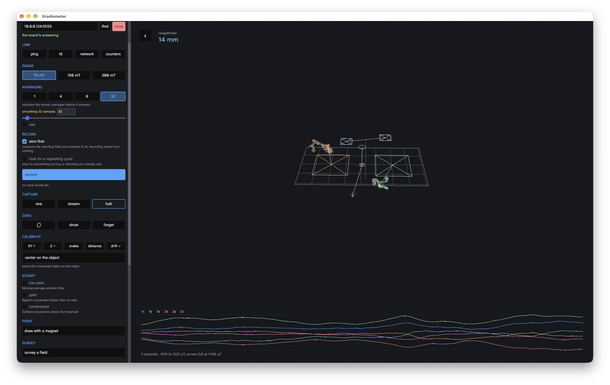 Gradiometer app